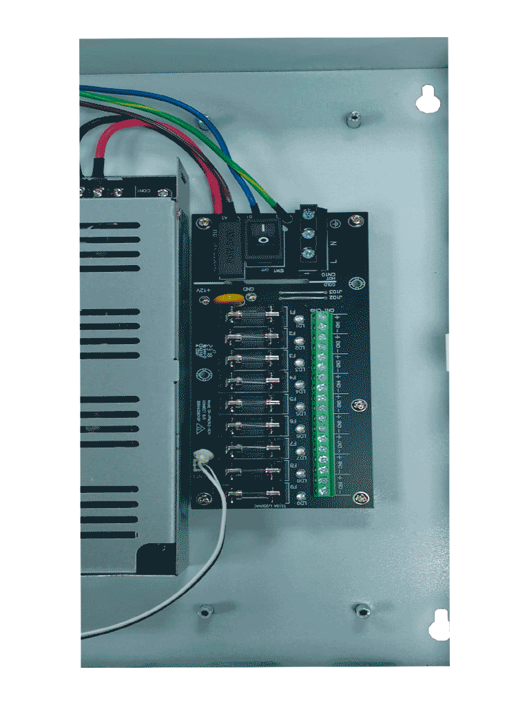 DAHUA DH-PFM342-9CH - Fuente de Poder de 12 Vcc 10 Amper/ Con Distribuidor para 9 Camaras/ Indicadores Led por Canal/ Voltaje de Entrada de 90 Vca-264V/ Fusibles Intercambiables/ Gabinete Metalico con Cerradura/ Protección Contra Descargas/ DAHUA DH-PFM342-9CH - Fuente de Poder de 12 Vcc 10 Amper/ Con Distribuidor para 9 Camaras/ Indicadores Led por Canal/ Voltaje de Entrada de 90 Vca-264V/ Fusibles Intercambiables/ Gabinete Metalico con Cerradura/ Protección Contra Descargas/